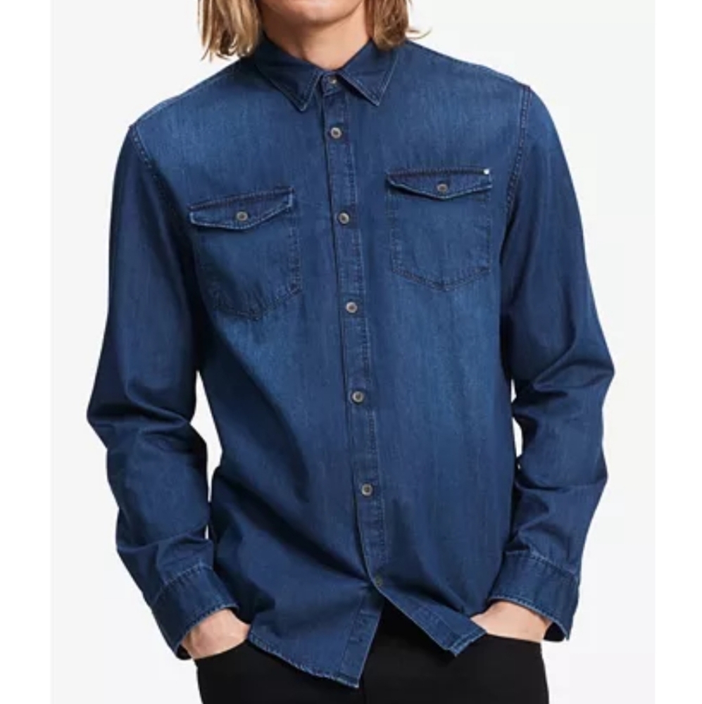 New With Tags - Calvin Klein's Men's Denim Shirt